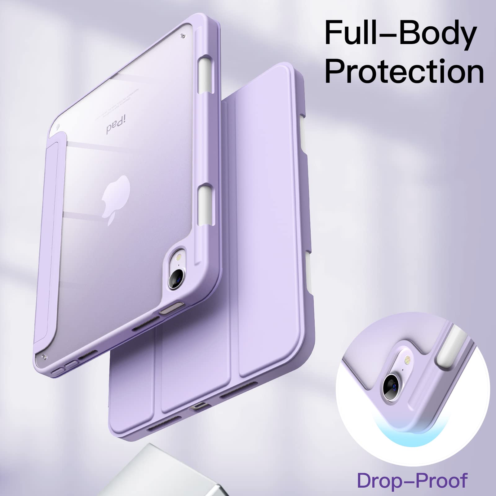 JETech Capa para iPad mini (A17 Pro, Modelo 2024, 7ª Geração